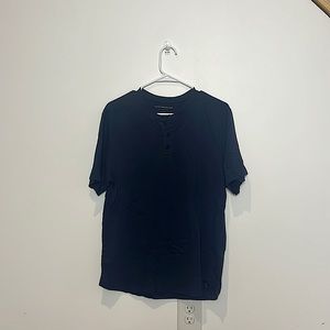 Lucky Brand Men’s Medium Navy blue shirt with buttons.